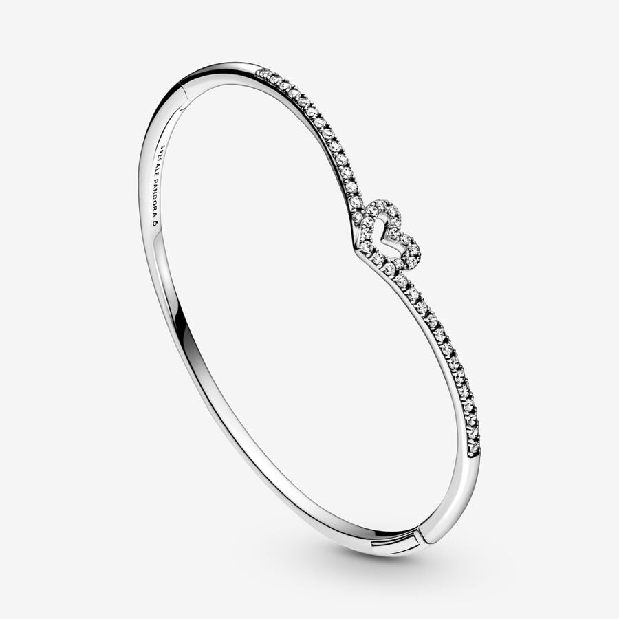 Pandora Sparkling Wishbone Armband Silver | 150GPXUDA