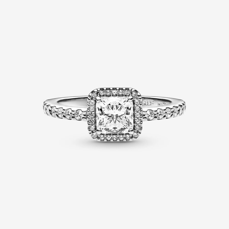 Pandora Square Sparkle Patiens Silver | 254FPRAHZ