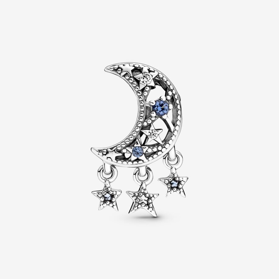 Pandora Star & Crescent Moon Dingla Silver | 680VZPLYE