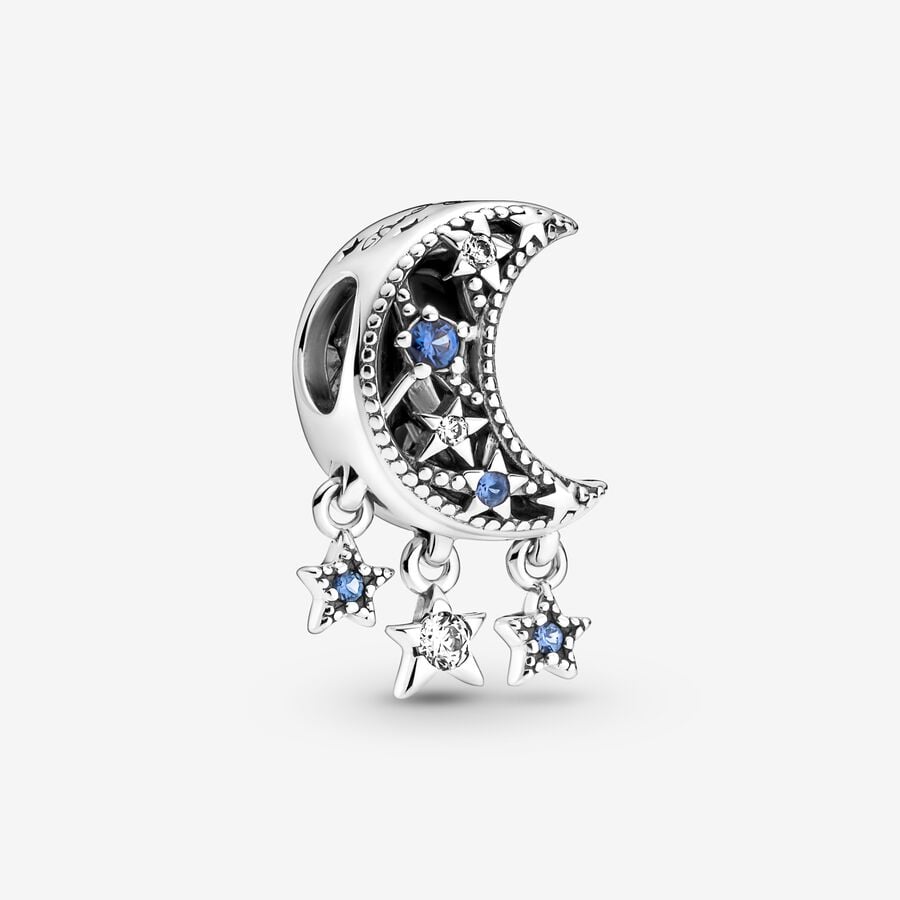 Pandora Star & Crescent Moon Dingla Silver | 680VZPLYE