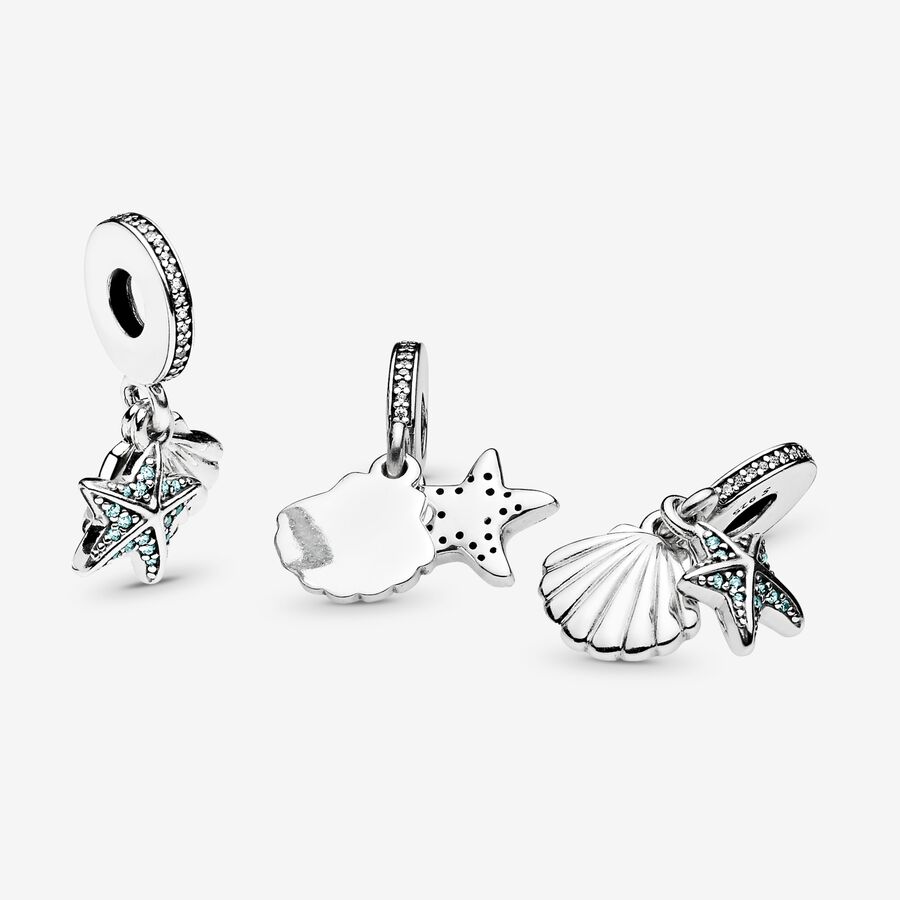 Pandora Starfish Sea Shell Dingla Silver | 560FPWUAE