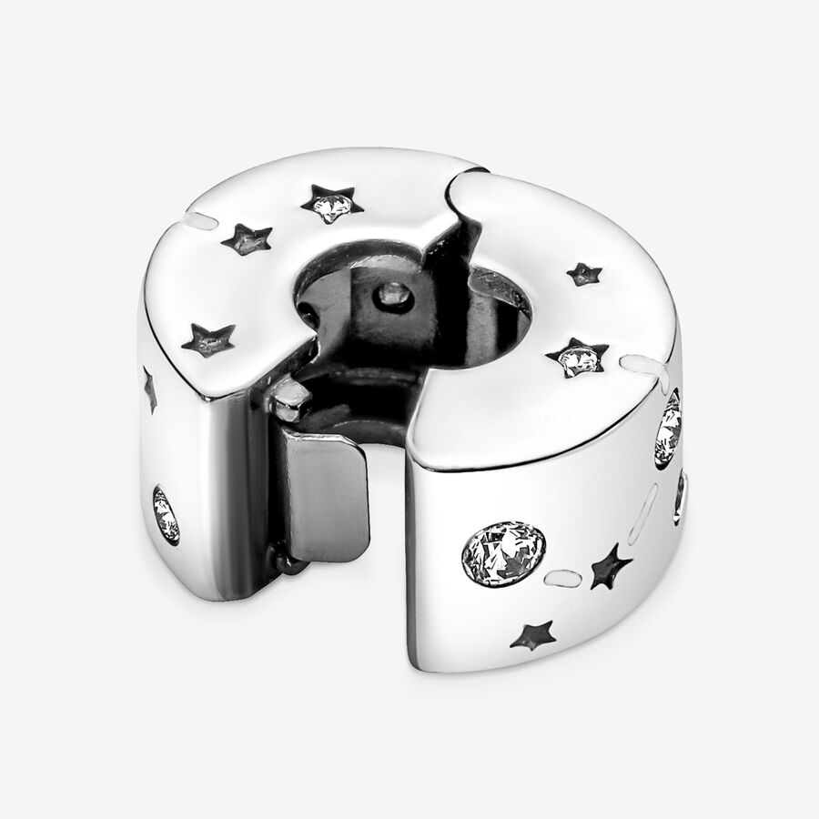 Pandora Stars & Galaxy Clip Clips Silver | 214HTAVDP