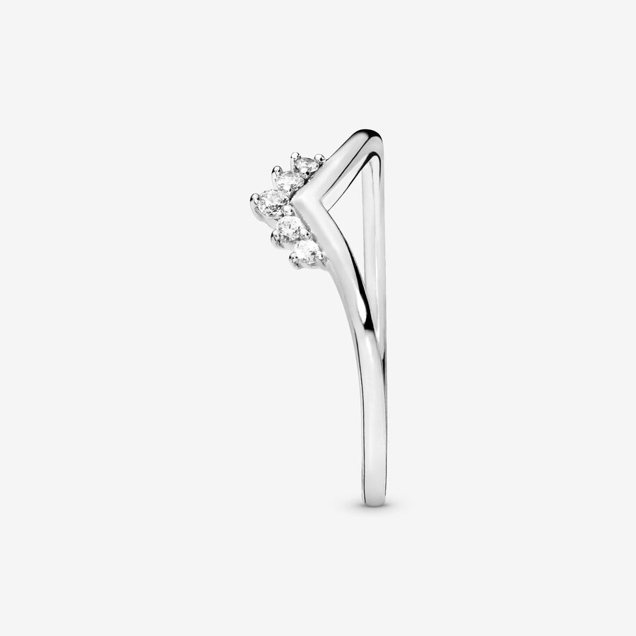 Pandora Tiara Wishbone Stapelbar Silver | 492QAOCVW