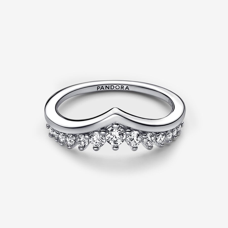 Pandora Timeless Wish Floating Pave Stapelbar Silver | 549DWHQRI