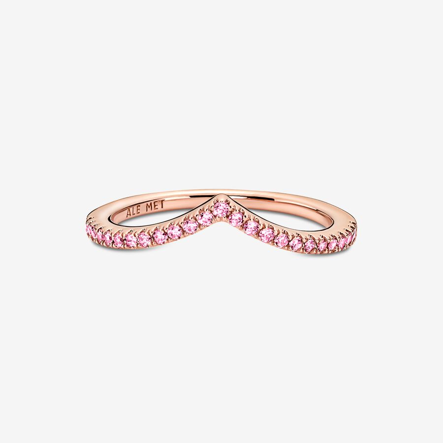 Pandora Timeless Wish Sparkling Pink Stapelbar Rosa Guld | 931SPQEFX