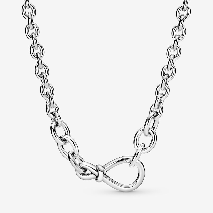 Pandora Tjock Infinity Knot Hängen Silver | 107CVXLSW