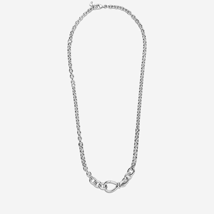 Pandora Tjock Infinity Knot Hängen Silver | 107CVXLSW