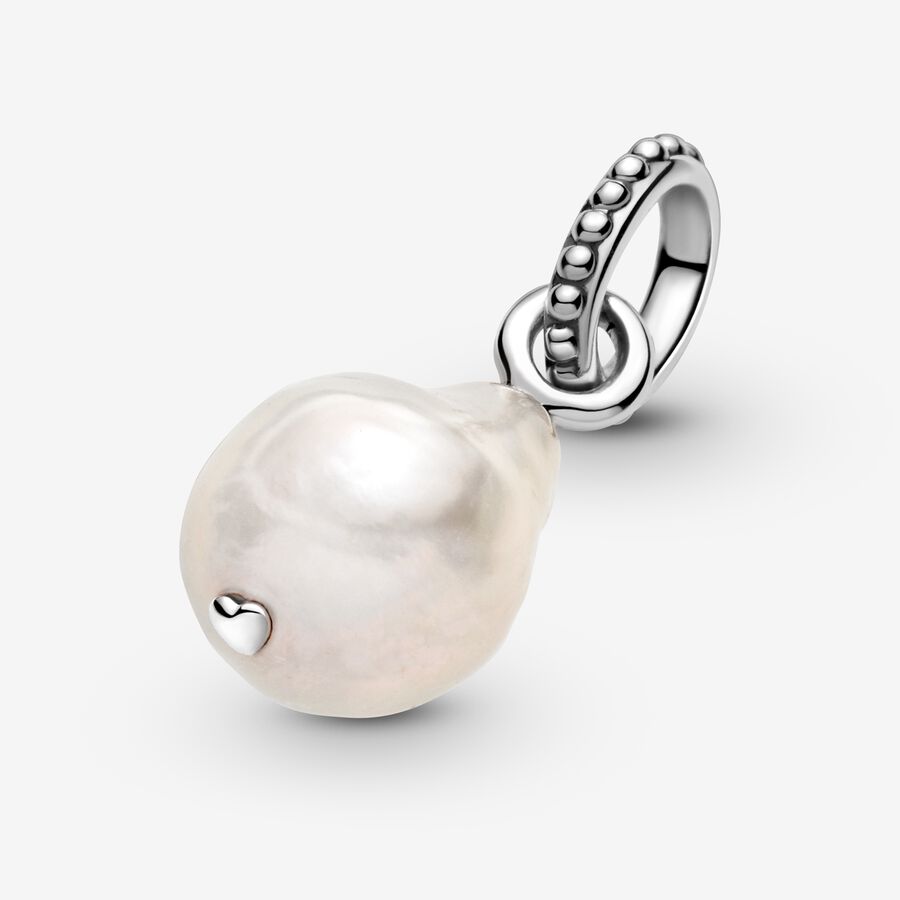 Pandora Treated Freshwater Cultured Baroque Pearl Hängen Silver | 840ZWXQEB