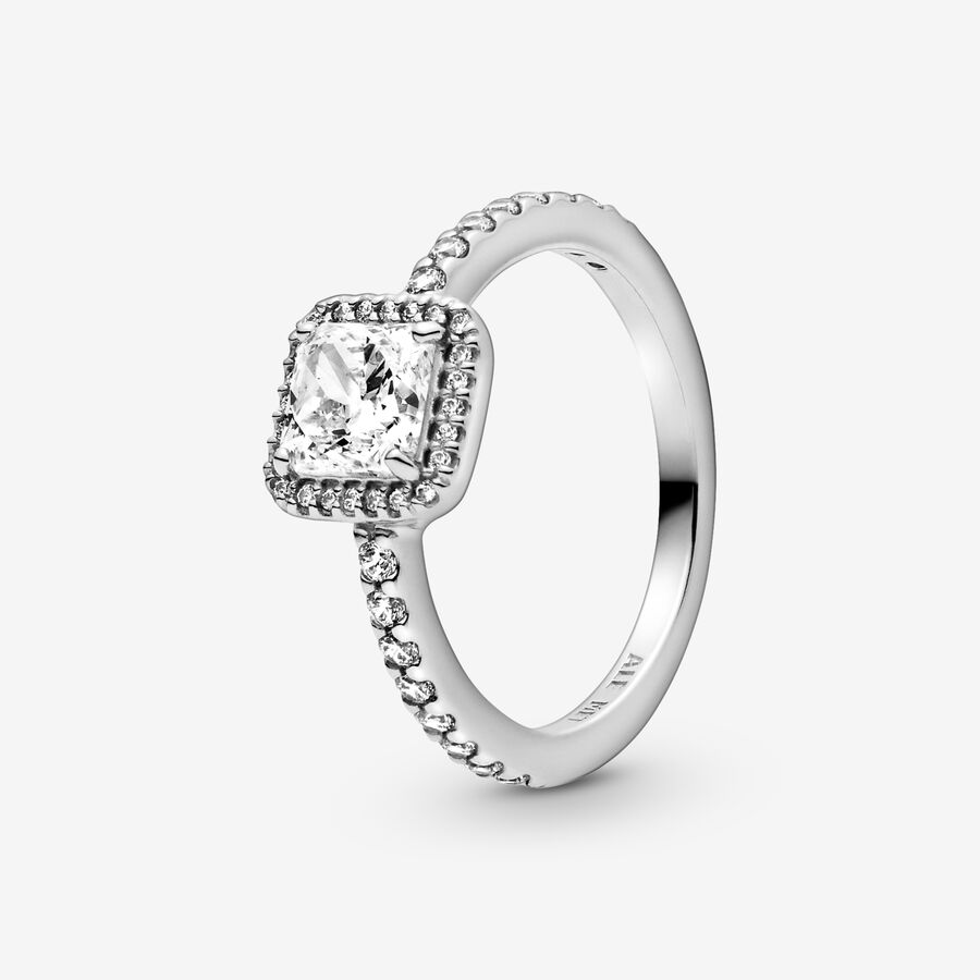 Pandora True Elegance Square Ring Uppsättningar Olika Färger | 978EMSZWU