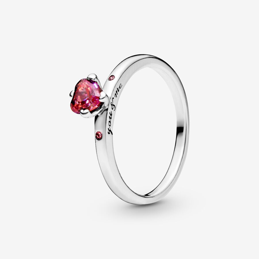 Pandora You & Me with Pink CZ Patiens Silver | 547MAZNXY