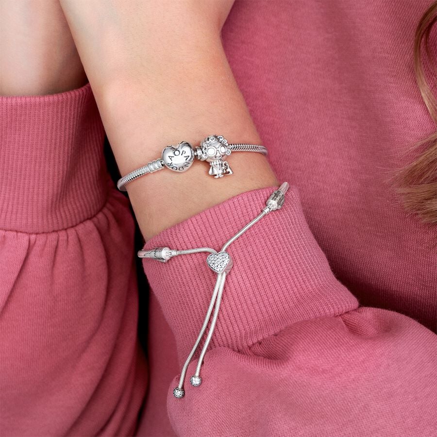 Pandora with Clasp Berlocker Silver | 208HBNRUI