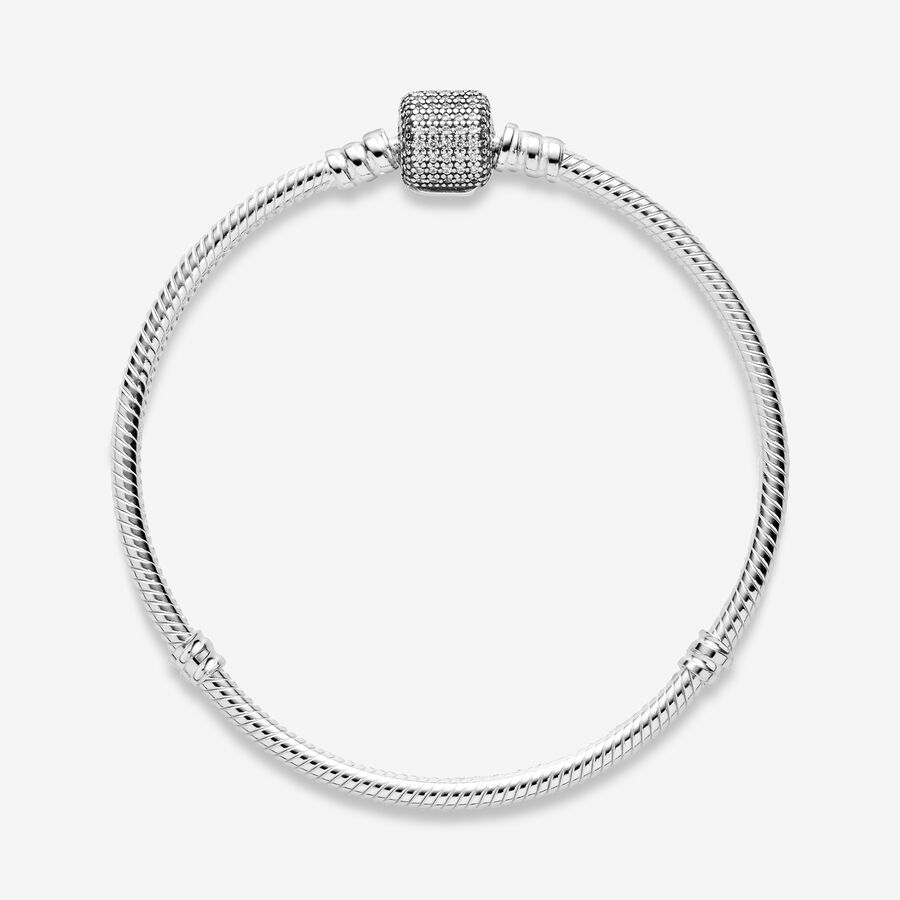 Pandora with Signature Clasp Berlocker Silver | 173HRLGDY