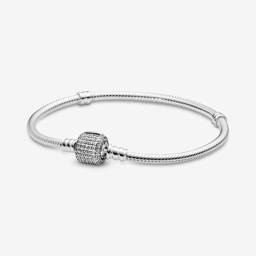 Pandora with Signature Clasp Berlocker Silver | 619GCIYAU