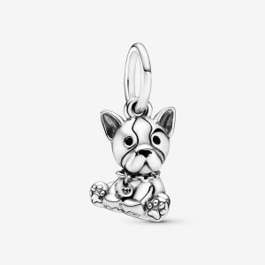 Pandora Bulldog Puppy Dingla Silver | 670SYLXEW