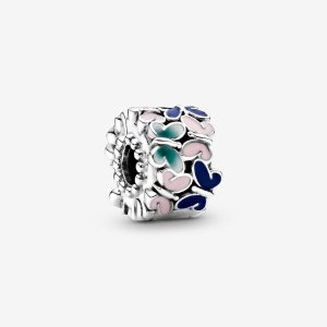 Pandora Butterfly Arrangement Clip Clips Silver | 645QKCTOV