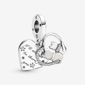 Pandora Cats & Hearts Dingla Silver | 306HTEXFO