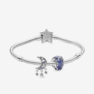 Pandora Celestial Bleu Berlocker Olika Färger | 326ISXRUF