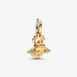 Pandora Disney Aladdin Scarab Beetle Dingla Guld | 203DFIOSG