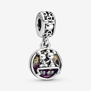 Pandora Disney Mickey Mouse & Minnie Mouse Happily Ever After Dingla Silver | 918SYKJFU