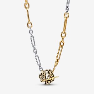 Pandora Keith Haring x Twisted Figure T Bar Hängen Two-tone | 042QEXYNJ