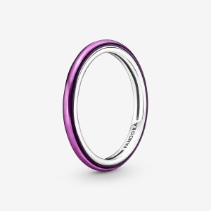 Pandora ME Shocking Purple Stapelbar Silver | 973AWIUOH