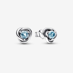 Pandora March Sea Aqua Blue Eternity Circle Hingst Silver | 198MZDGYS