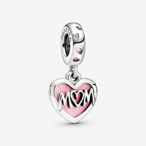 Pandora Mom Script Dingla Silver | 379KXQHGD