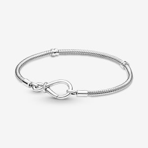 Pandora Moments Infinity Knot Snake Berlocker Silver | 698MYZFEP