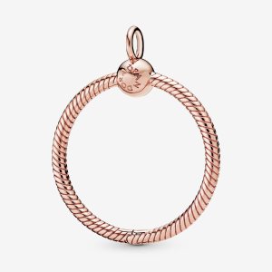 Pandora Moments Medium O Berlocker Rosa Guld | 273YTSMXC