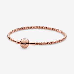 Pandora Moments Mesh Berlocker Rosa Guld | 835HCXINY