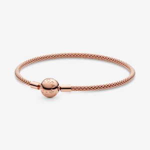 Pandora Moments Mesh Berlocker Rosa Guld | 946AOSQWG