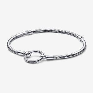 Pandora Moments O Closure Snake Berlocker Silver | 057YTABIG