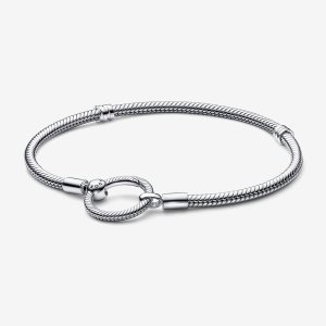 Pandora Moments O Closure Snake Berlocker Silver | 502CHTIAU