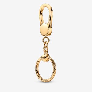 Pandora Moments Small Bag Holder Berlocker Guld | 741BYQUCW