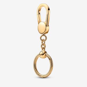 Pandora Moments Small Bag Holder Berlocker Guld | 916PXABSK