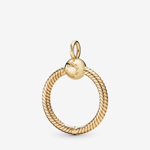 Pandora Moments Small O Berlocker Guld | 829WCUDXE