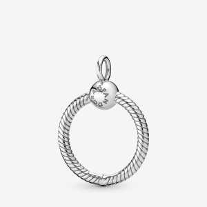 Pandora Moments Small O Berlocker Silver | 739OIHRGF