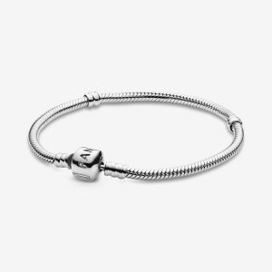 Pandora Moments Snake Berlocker Silver | 165FEHQTA