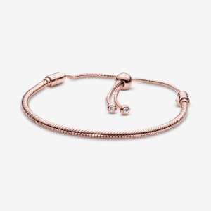 Pandora Moments Snake Slider Berlocker Rosa Guld | 673JSIOHP