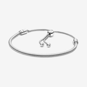 Pandora Moments Snake Slider Berlocker Silver | 246LCRKMV