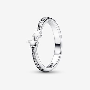 Pandora Shooting Stars Sparkling Stapelbar Silver | 048SOYFCE