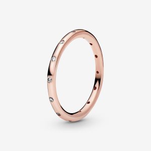 Pandora Simple Sparkling Stapelbar Rosa Guld | 106DVGQZM