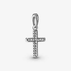 Pandora Sparkling Cross Hängen Silver | 296CWOEQI