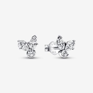 Pandora Sparkling Herbarium Cluster Hingst Silver | 961AVTKHF