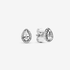 Pandora Sparkling Teardrop Hingst Silver | 457ORLBVA