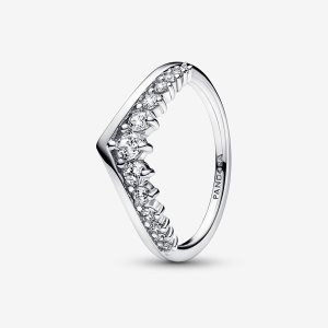 Pandora Timeless Wish Floating Pave Stapelbar Silver | 549DWHQRI